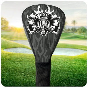 Custom Firefighter Rescue Fire Department Station Golf Head Cover