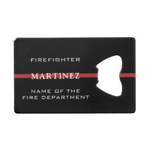 Custom Firefighter Thin Red Line Fire Department