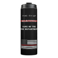 Custom Firefighter Thin Red Line Fire Department