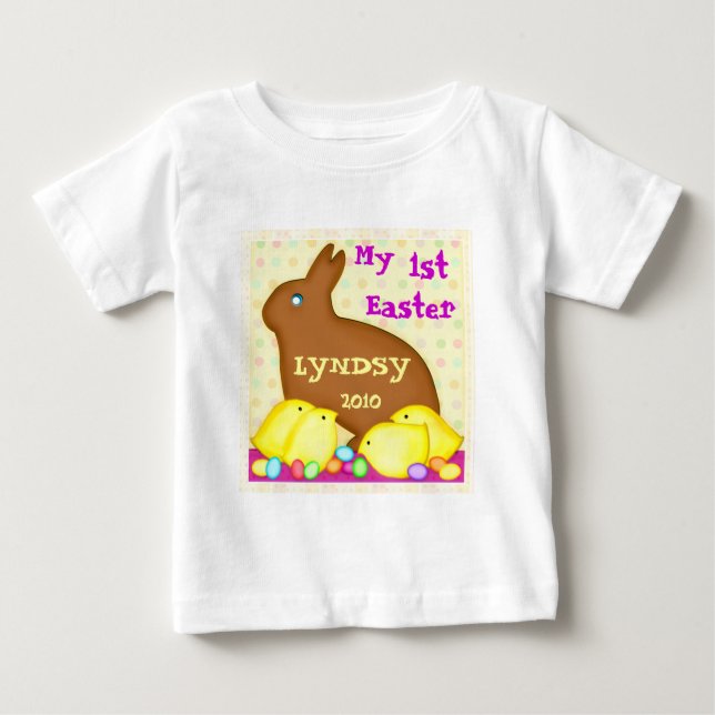 Custom First Easter Baby T-Shirt / Bodysuit (Front)