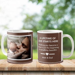 Custom First Father’s Day Gift From Parents To Son Coffee Mug