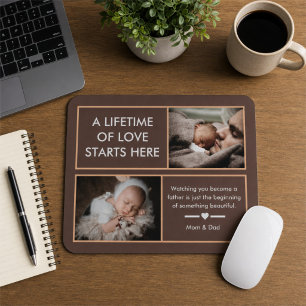 Custom First Father’s Day Gift From Parents To Son Mouse Mat