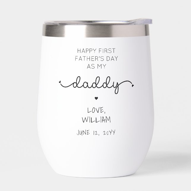 Custom First Father's Day New Daddy Keepsake Gift (Left)