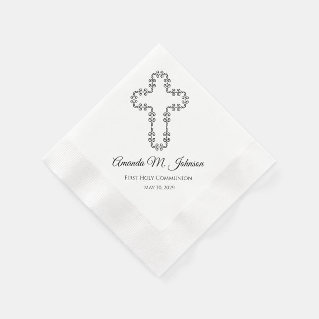 Custom First Holy Communion Napkins  (Corner)