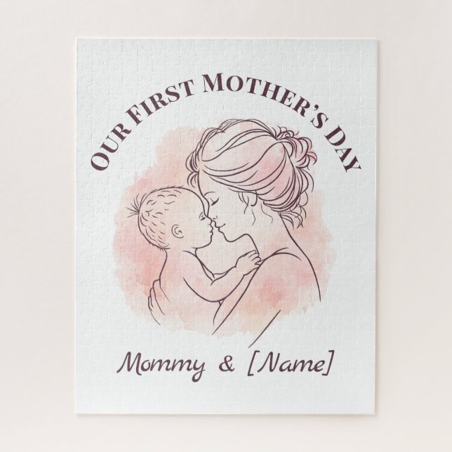 Custom First Mother’s Day Jigsaw Puzzle (Vertical)