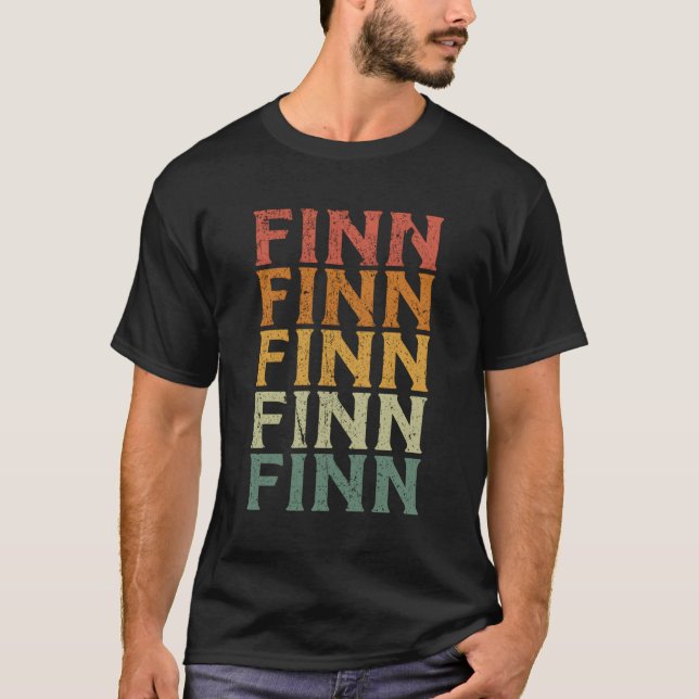 Custom First Name Finn T-Shirt (Front)