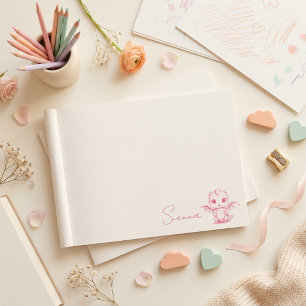 Custom First Name Stamp with Cute Dragon