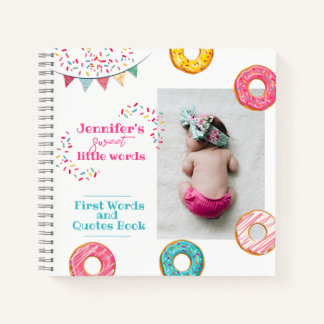 Custom First Words book gift for baby
