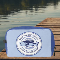Custom Fish Tackle Shop Blue Bass Fisherman