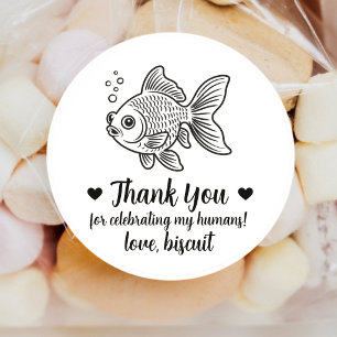 Custom Fish Wedding Favour Stickers
