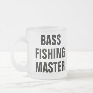 Custom Fishing Frosted Glass Coffee Mug