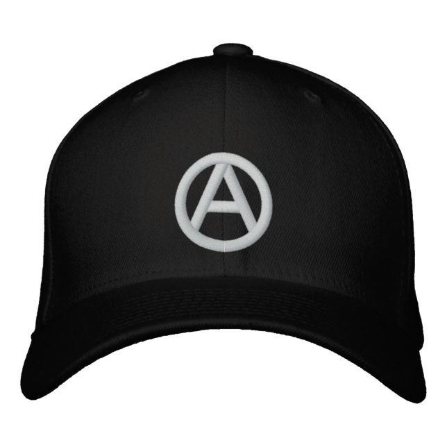 Custom Fit White Anarchy Hat (Front)