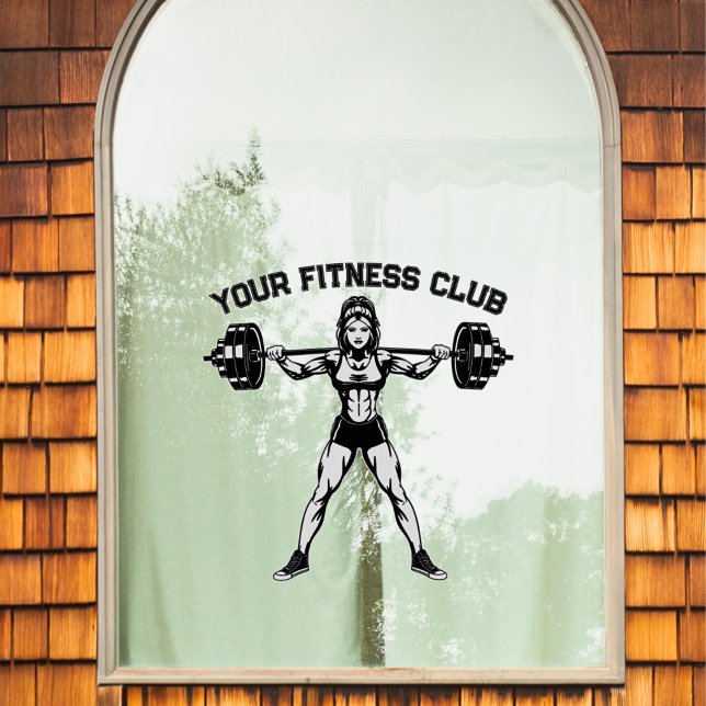 Custom Fitness Club Design for Branding Window Cling (Creator Uploaded)