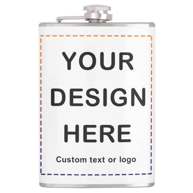 Custom Flasks for Men Women, Personalised Shirts w (Front)