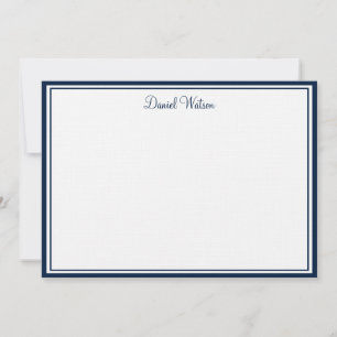 Custom Flat Note Card-Linen  Card