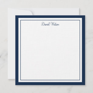 Custom Flat Note Card-Linen  Card