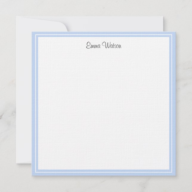 Custom Flat Note Card-Linen Card (Front)
