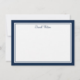 Custom Flat Note Card-Linen Card