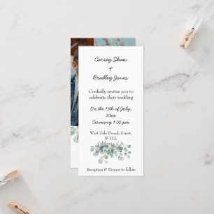 Custom Flat Wedding Invitation