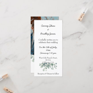Custom Flat Wedding Invitation