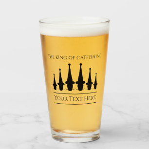 Custom Flathead Fishing Beer Glass Tumblr