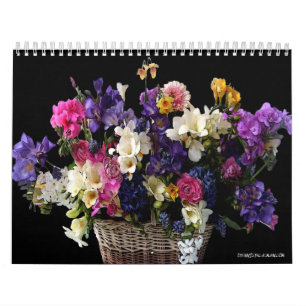 Custom Floral 2-Page Calendars