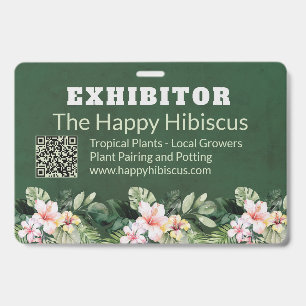 Custom Floral Business ID Badge