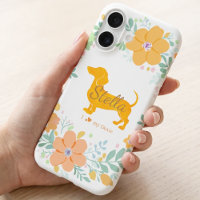 Custom Floral Dachshund | Personalized Dog Mom