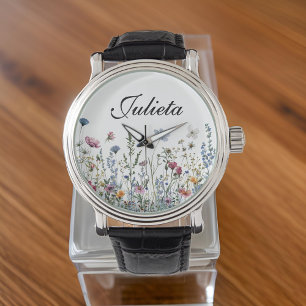 Custom Floral eWatch, Gift for Her, Mum, Women Watch
