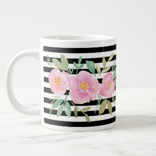 Custom Floral Large Coffee Mug