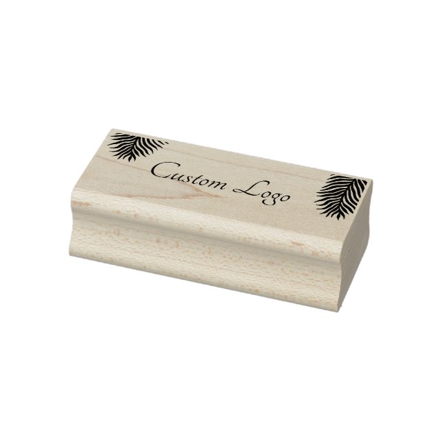 Custom Floral Logo Rubber Stamp (Stamp)