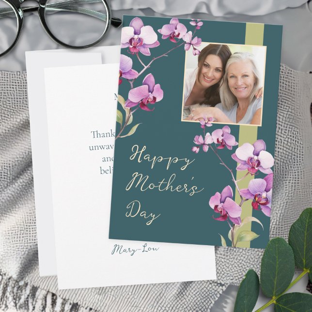 Custom Floral Mother's Day Photo card (Creator Uploaded)