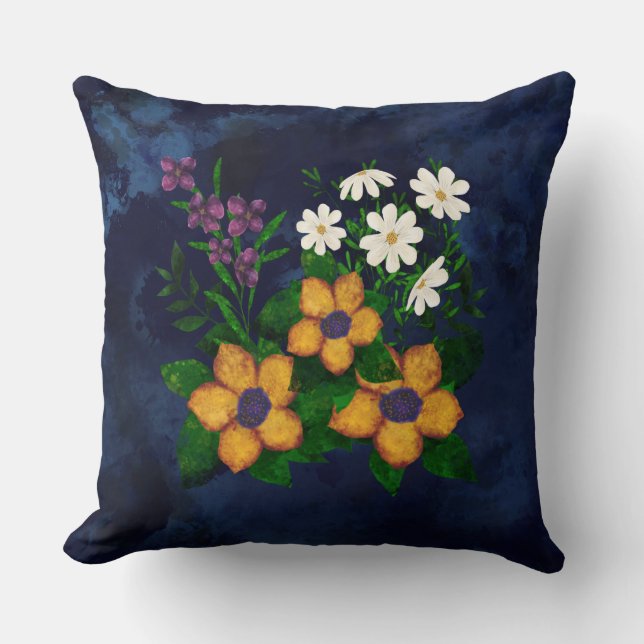Custom Floral Mum Pillow (Front)