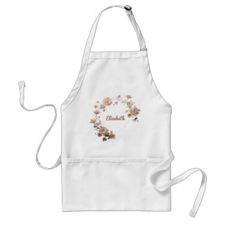 Custom Floral Name Apron