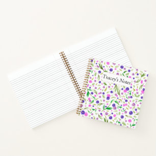Custom Floral Notepad – Personalized Gift for Mom Notebook