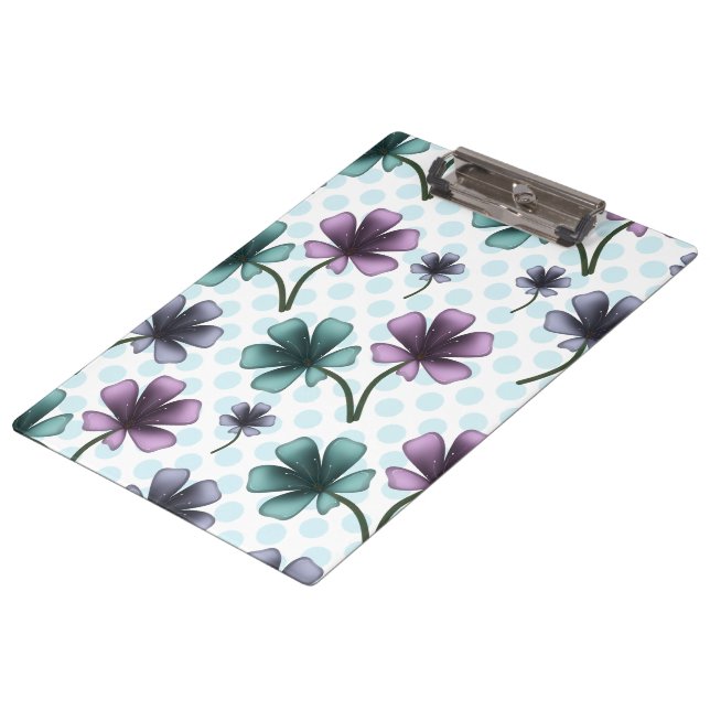 Custom floral pattern gift iPhone / iPad case Clipboard (Angled)