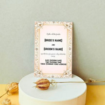 Custom Floral Patterns Beautiful Wedding