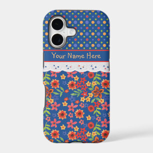 Custom Floral Polkas Faux Lace iPhone 5/5s Case