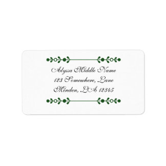 Custom Floral Return Address Labels | Personalised