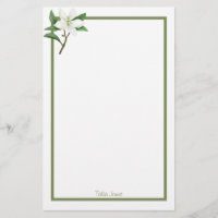 Custom Floral Stationery Paper
