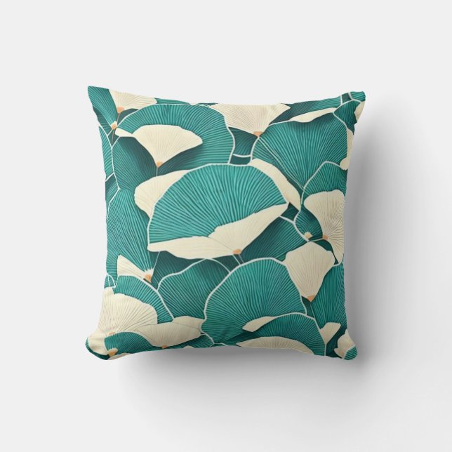 Custom floral throw pilow cushion (Front)