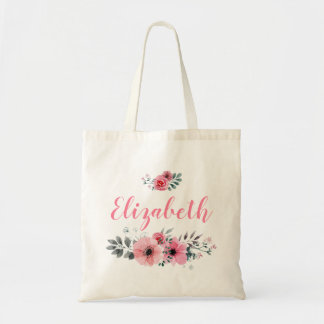 Custom Floral Tote Bag
