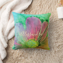 Custom Floral Watercolor Colourful Wildflower Chic