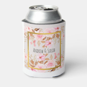 Custom- Floral Wedding Can Cosy Can Cooler