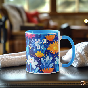 Custom Floral Wellness Mug for Business Promotion