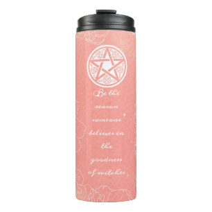 Custom Floral Wiccan Thermal Tumbler