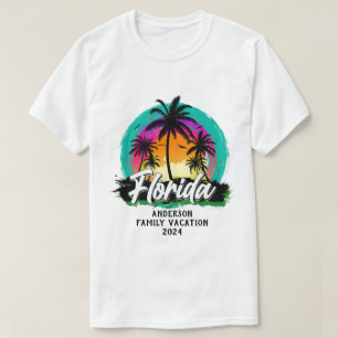 Custom Florida Family Vacation Group Matching T-Shirt