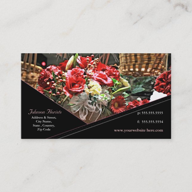 Custom Florist / Other Business Card (Front)
