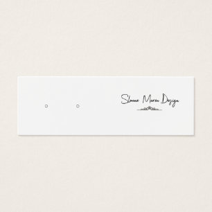 Custom Flourish Mini Post Earring Display Card