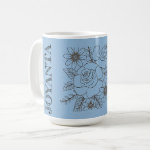 Custom Flower design white Joyanta Coffee Mug